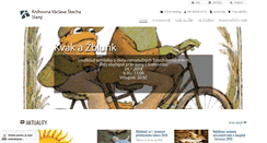 Desktop Screenshot of knihovnaslany.cz