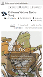 Mobile Screenshot of knihovnaslany.cz