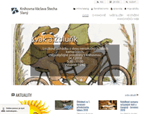 Tablet Screenshot of knihovnaslany.cz